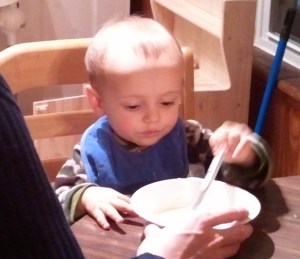 Jude trying vichyssoise