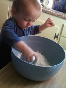 Measuring the dry ingredients