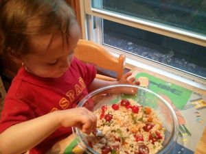 I'm trying to eat around the basil.