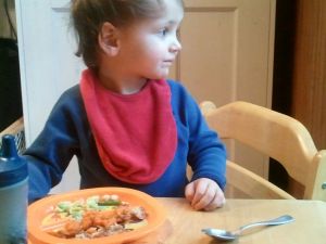 I couldn't really focus on Easter dinner. I just wanted to play outside.