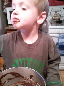 Yes, that would be chocolate on my nose.