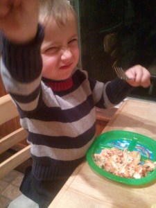 A nice side of veggies made this a meal fit for a kid like me.