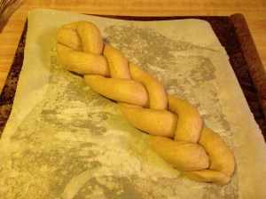 The strands are tight enough to stay together but loose enough to allow the dough room to expand.