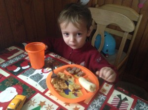 I didn't even need syrup with my egg nog French toast.