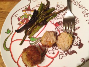 Incidentally, that little scarecrow on the plate is me!