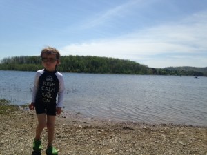 It was such a nice day that we took out our kayak for the first time.