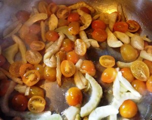 You don't really need a side dish of veggies when you cook them with your main dish.