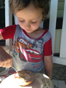 I had to hunt around a little bit to find where the yolk was.