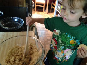 I got to eat the extra graham cracker.